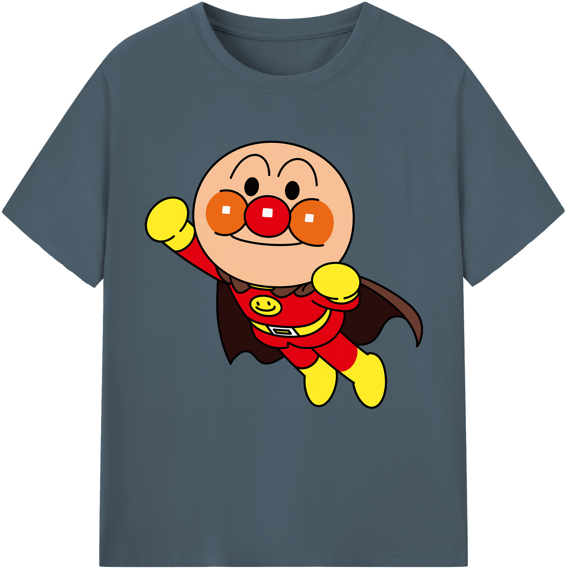 （画像用） アンパンマン Anpanman 綿100％半袖Tシャツ（フロントプリント）